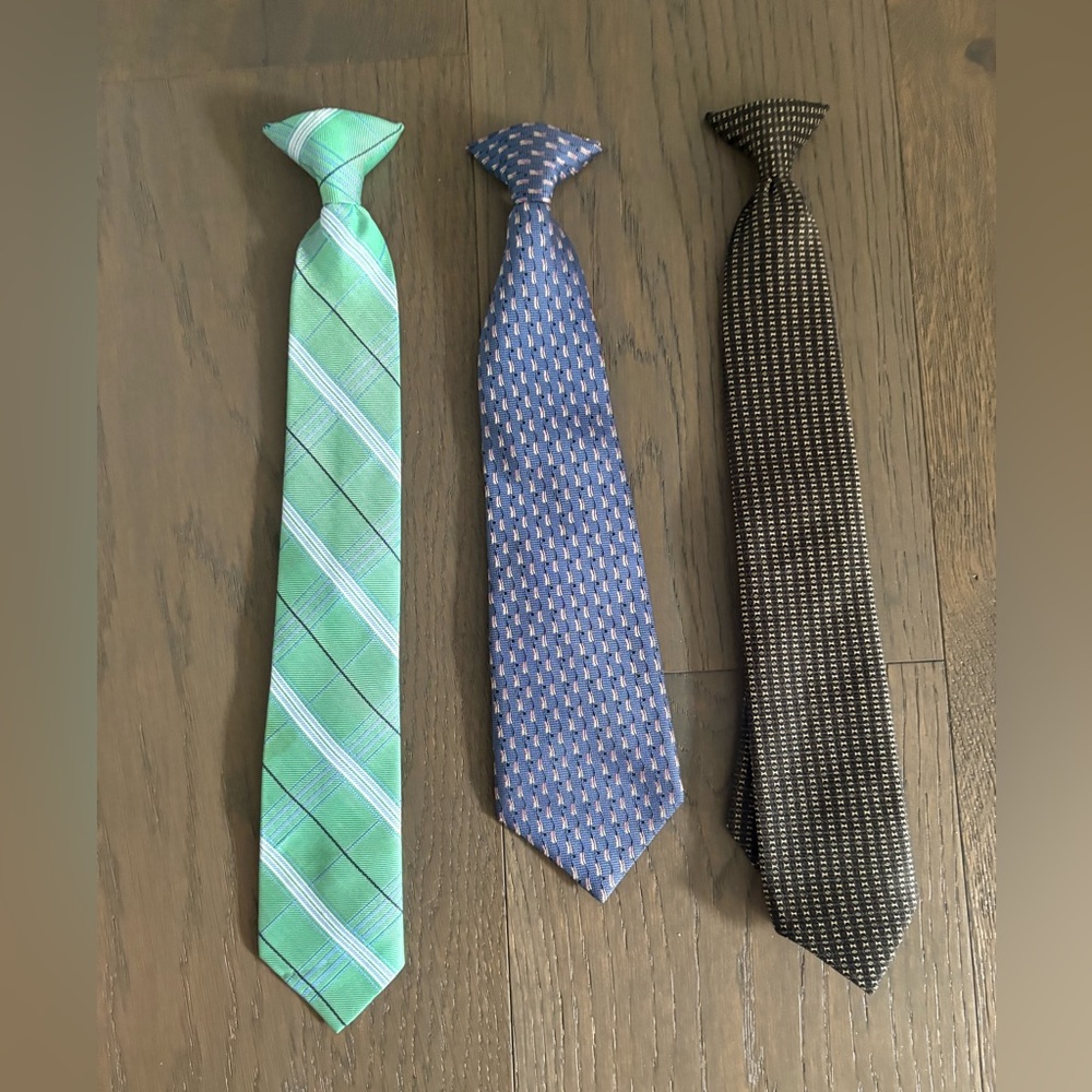 Assorted boys ties all new with tags. Paid $49 USD each